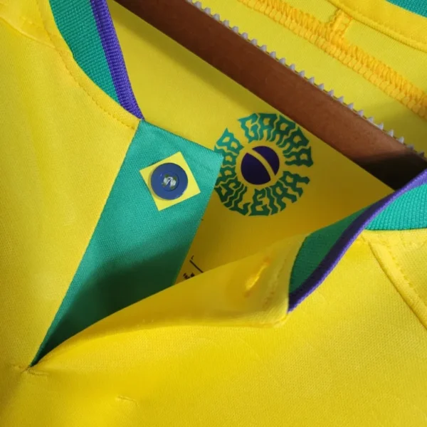 8 Brazil Home Soccer Jersey