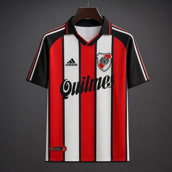 00-01 River Plate Away Red-White Stripes Jersey 00-01 River Plate Away Red-White Stripes Jersey