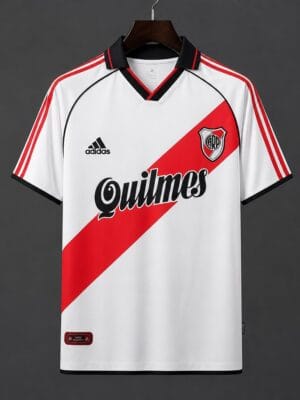 00-01 River Plate Home White Jersey