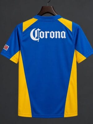 05-06 Club Amrica Away Blue and Yellow with Coca-Cola Sponsor Jersey