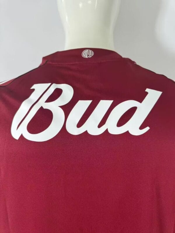 05-06 River Plate Away Maroon Stripes Jersey