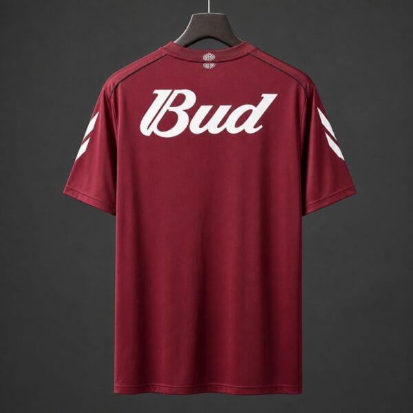 05-06 River Plate Away Maroon Stripes Jersey