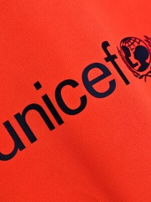 14-15 FC Barcelona Away Orange-Red Jersey