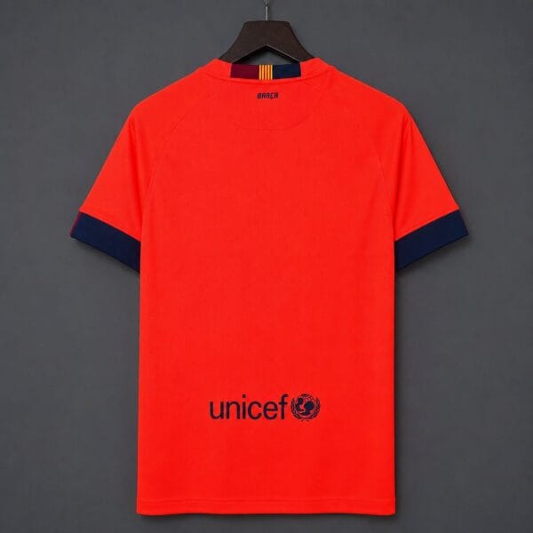 14-15 FC Barcelona Away Orange-Red Jersey 14-15 FC Barcelona Away Orange-Red Jersey