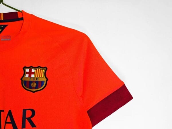 14-15 FC Barcelona Away Orange-Red Jersey 14-15 FC Barcelona Away Orange-Red Jersey