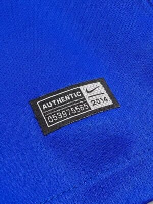 14-15 Juventus Royal Blue with Yellow Accents Away Jersey