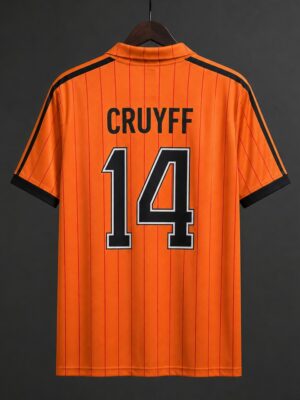 1982 Netherlands Home Orange Jersey