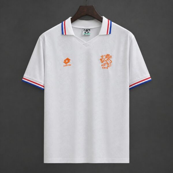 1994 Netherlands Away White Jersey 1994 Netherlands Away White Jersey