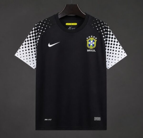 2010 Brazil Black Goalkeeper Jersey
