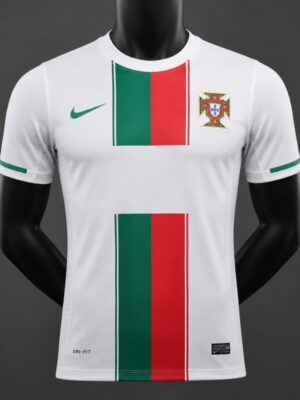 2010 Portugal Away White Player Version Jersey