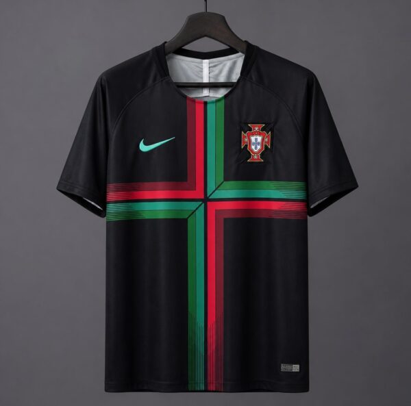 2018 Portugal Iconic Black Pre-Match Training Jersey