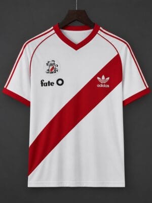 86-87 River Plate Home White Jersey 86-87 River Plate Home White Jersey