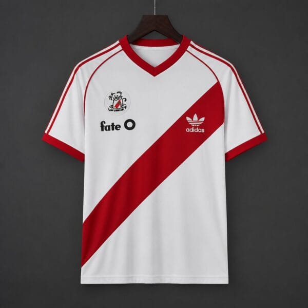 86-87 River Plate Home White Jersey 86-87 River Plate Home White Jersey
