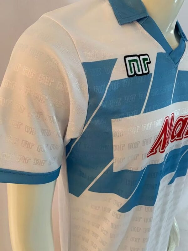 90-91 Napoli Away White Jersey