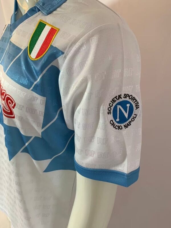 90-91 Napoli Away White Jersey