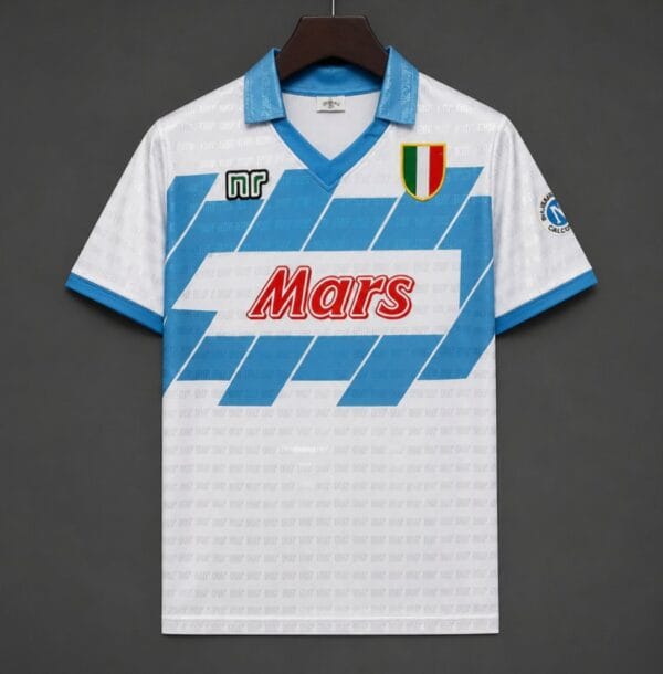 90-91 Napoli Away White Jersey