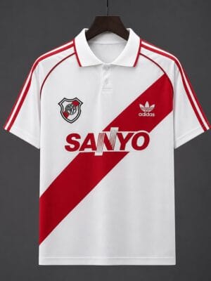 93-94 River Plate Home White Jersey