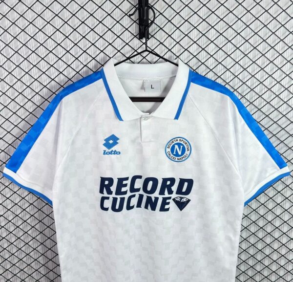 95-96 Napoli Away White Jersey