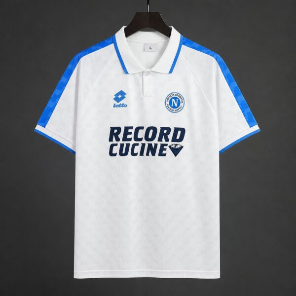 95-96 Napoli Away White Jersey