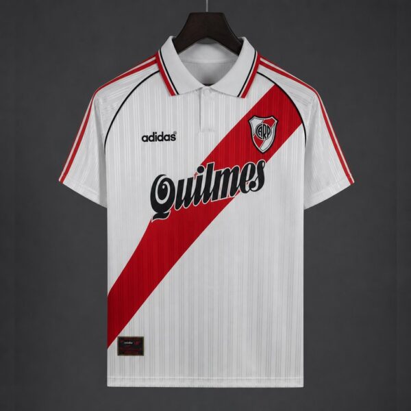 95-96 River Plate Home White Jersey