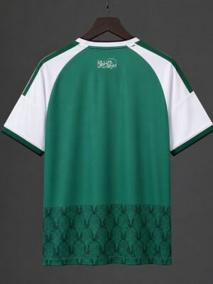 Al-Ahli Saudi FC Green with White Sleeve & Scale Pattern Home Jersey