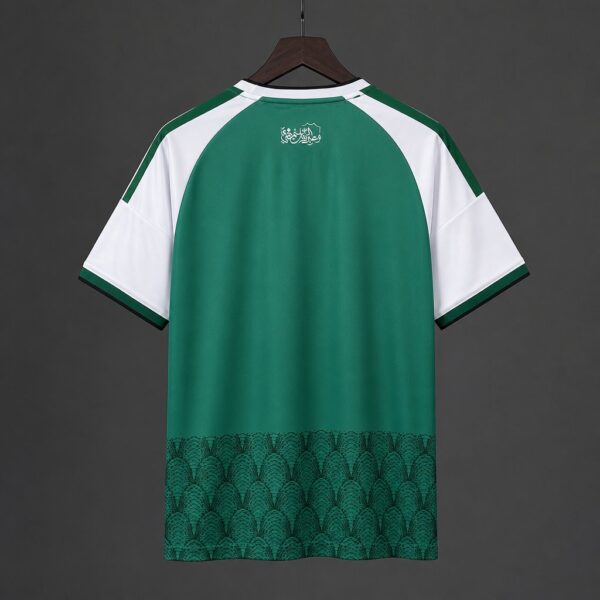 Al-Ahli Saudi FC Green with White Sleeve & Scale Pattern Home Jersey Al-Ahli Saudi FC Green with White Sleeve & Scale Pattern Home Jersey