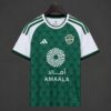 Al-Ahli Saudi FC Green with White Sleeve & Scale Pattern Home Jersey Al-Ahli Saudi FC Green with White Sleeve & Scale Pattern Home Jersey