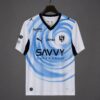Al-Hilal White with Blue Swirl Pattern Away Jersey Al-Hilal White with Blue Swirl Pattern Away Jersey