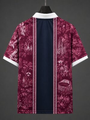 Barcelona Special Edition Burgundy Polo Collar Jersey