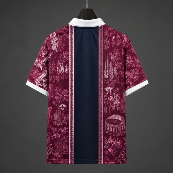 Barcelona Special Edition Burgundy Polo Collar Jersey Barcelona Special Edition Burgundy Polo Collar Jersey