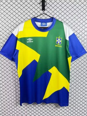Brazil Blue Green Yellow Training Jersey