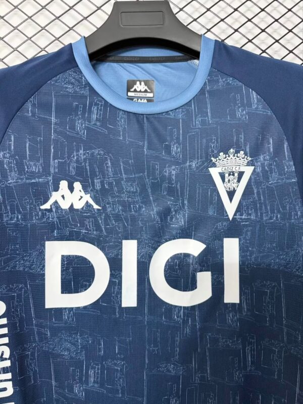 Cdiz CF Navy Blue with City Blueprint Pattern Away Jersey Cdiz CF Navy Blue with City Blueprint Pattern Away Jersey