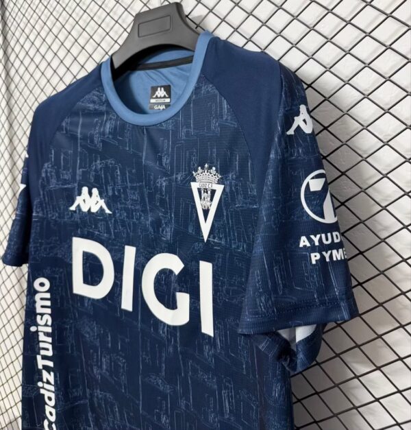 Cdiz CF Navy Blue with City Blueprint Pattern Away Jersey Cdiz CF Navy Blue with City Blueprint Pattern Away Jersey