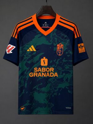 Granada Away Dark Green Camouflage with Orange Trim Jersey