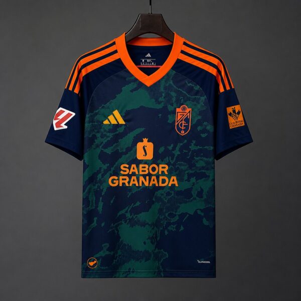 Granada Away Dark Green Camouflage with Orange Trim Jersey Granada Away Dark Green Camouflage with Orange Trim Jersey