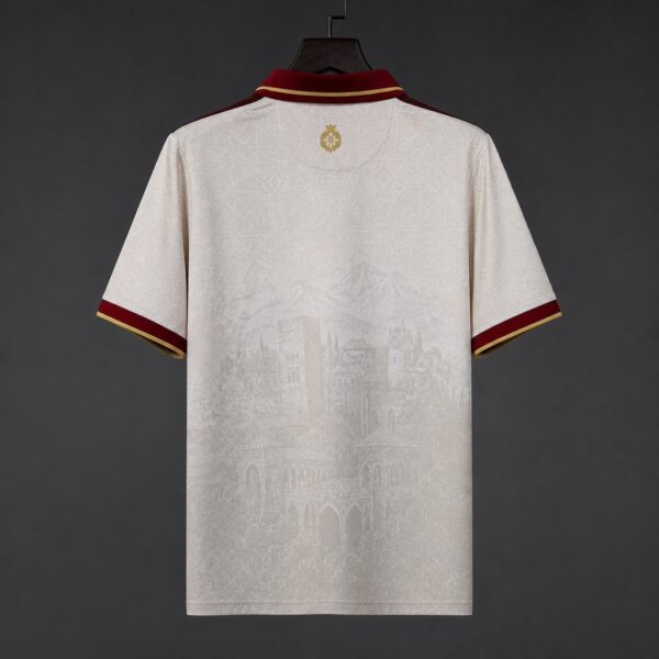 Granada CF 95th Anniversary Special Edition Off White Polo Jersey Granada CF 95th Anniversary Special Edition Off White Polo Jersey