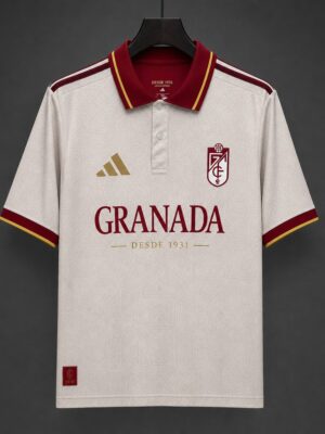Granada CF 95th Anniversary Special Edition Off White Polo Jersey