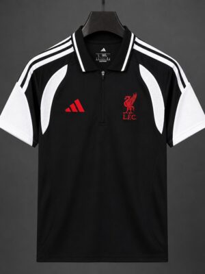 Liverpool Black Training Polo Jersey
