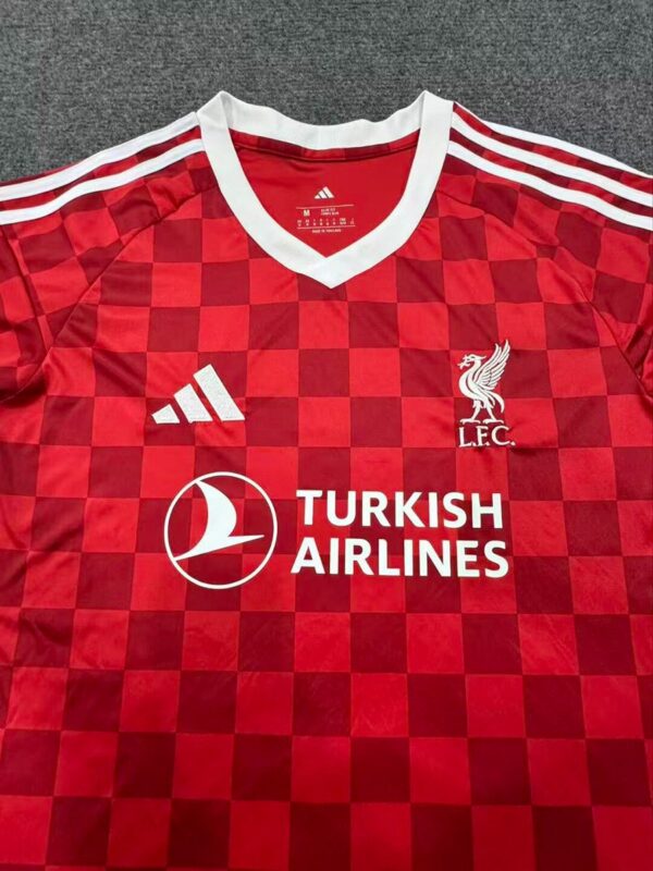 Liverpool Home Red Checkerboard Jersey Liverpool Home Red Checkerboard Jersey