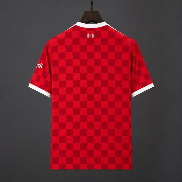 Liverpool Home Red Checkerboard Jersey Liverpool Home Red Checkerboard Jersey