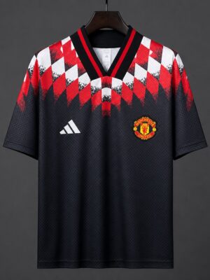 Manchester United Black Diamond Pattern Pre-Match Jersey
