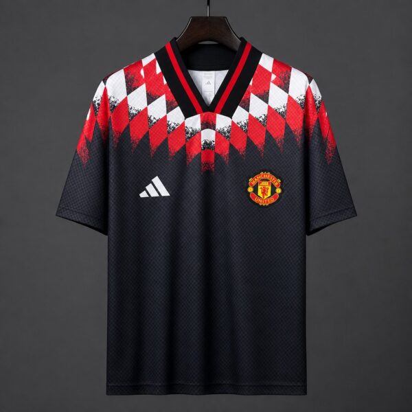 Manchester United Black Diamond Pattern Pre-Match Jersey