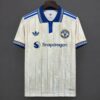 Manchester United Special Beige Vertical Stripes Collage Graphics Jersey