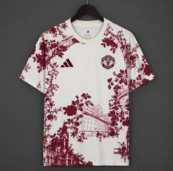 Manchester United Training Floral White Jersey Manchester United Training Floral White Jersey