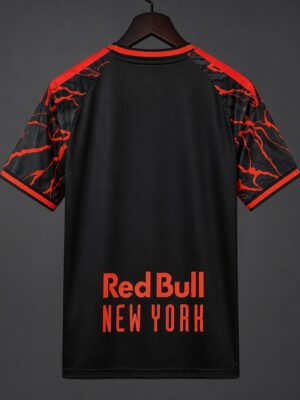 New York Red Bulls Black with Red Lava Pattern Away Jersey