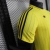 Player Version Al Nassr FC Yellow with Thin Black Pinstripes Jersey