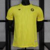 Player Version Al Nassr FC Yellow with Thin Black Pinstripes Jersey