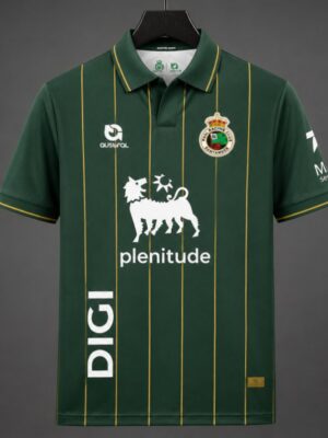 Racing de Santander Away Green Stripes Jersey