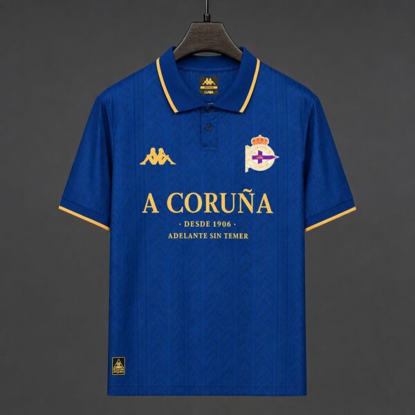 RC Deportivo de La Corua 120th Anniversary Special Edition Blue Polo Jersey RC Deportivo de La Corua 120th Anniversary Special Edition Blue Polo Jersey