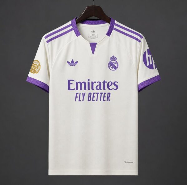 Real Madrid 125th Anniversay White Jersey Real Madrid 125th Anniversay White Jersey